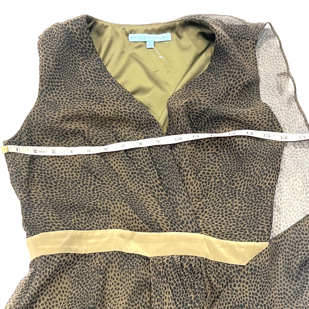 EUC Antonio Melani Chiffon Cocktail Dress - Size 2 - Picture 7 of 7